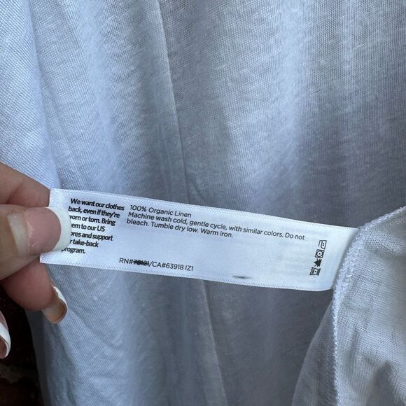 Eileen Fisher $128 Organic Linen Jersey Dolman Sleeve Round Neck t-shirt 3X - Picture 7 of 10